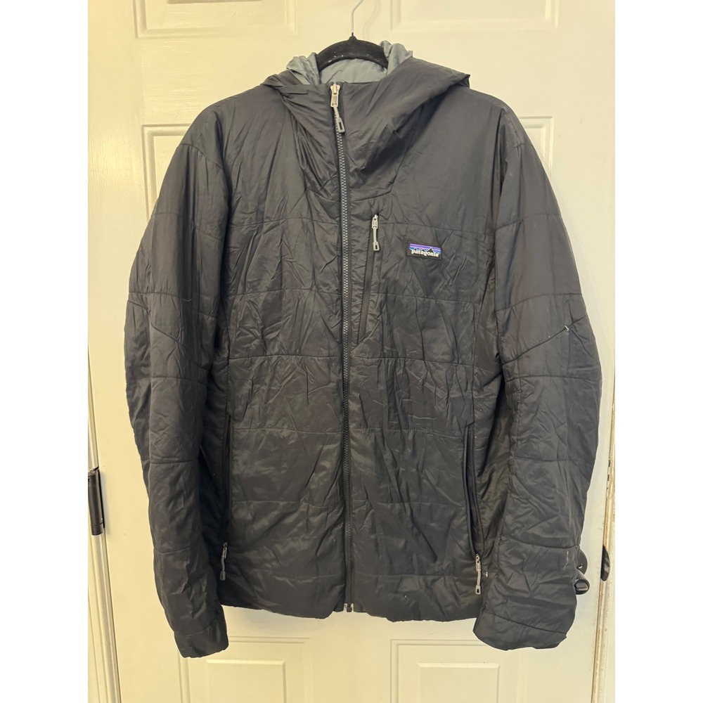 Patagonia Mens Nano Puff Hoody Black Insulated Puffer Jacket Medium 84390FA18